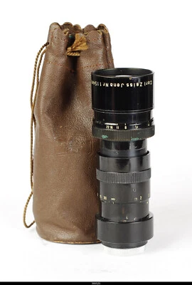 Carl Zeiss Jena  Black Tele Tessar 4/15cm 150mm C Mount - Image 1 of 4