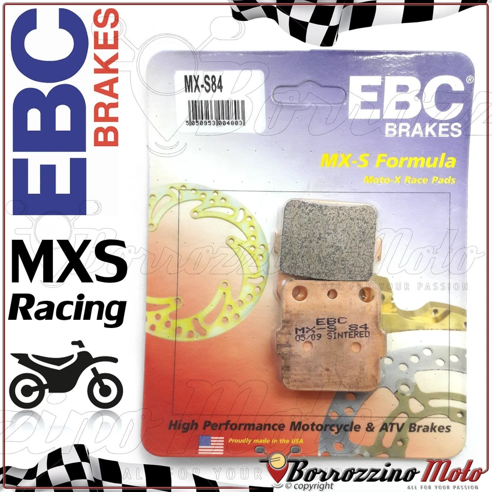Pastillas de freno traseras Racing EBC MX-S 84 Yamaha YZ 85 2002-2016 Foto 1 de 1