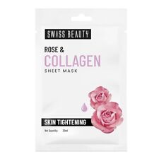 Swiss Beauty Rose & Collagen skin tightening Sheet Mask | (Pack of 3)