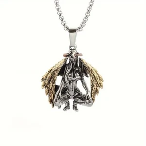 Fashion Wings Angel Pendant Necklace Trend Jewelry Gift - Picture 1 of 7