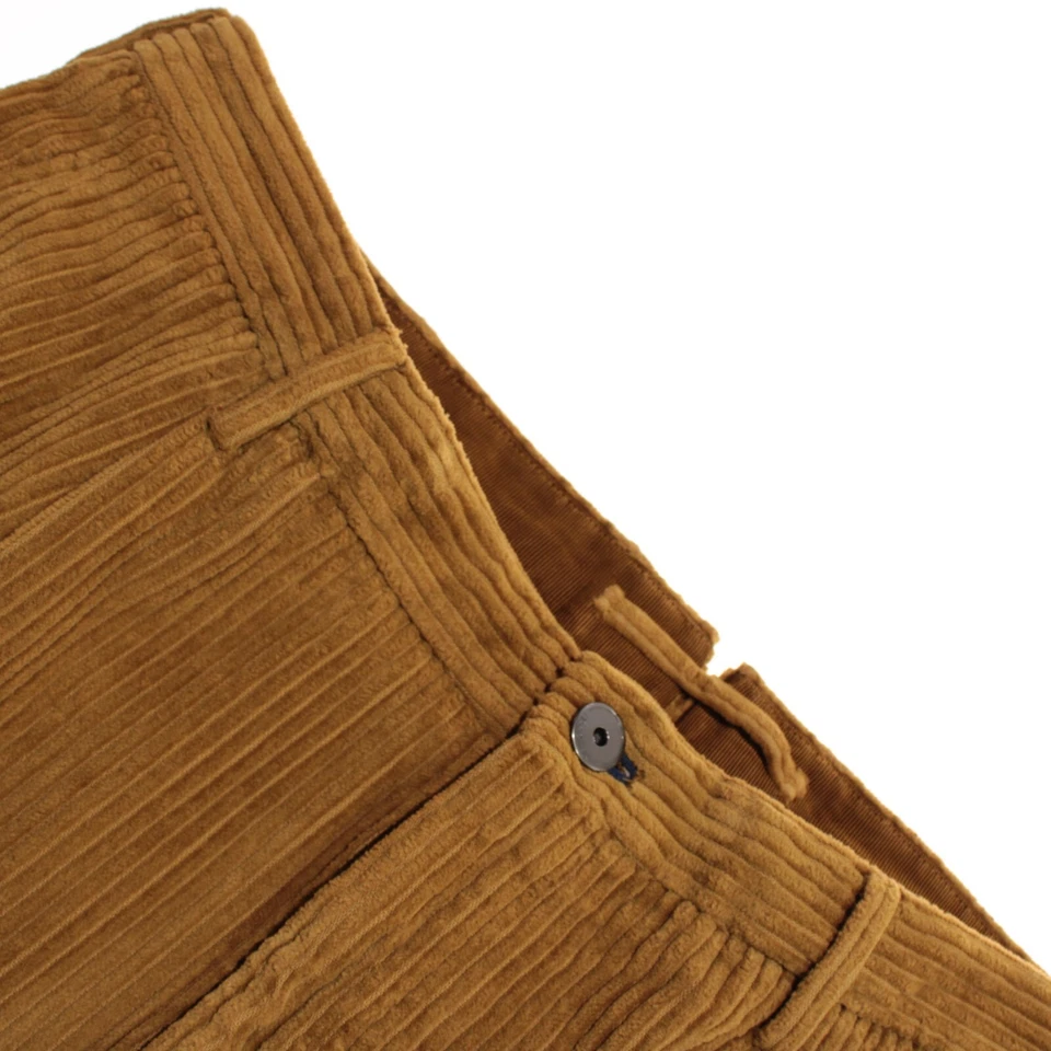 Incotex новый с Ярлыками Chinos / повседневный вельветовые брюки размер 54L (США 38) сужающийся крой в коричневый - Изображение 1 из 4