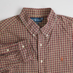Ralph Lauren Shirt klassische Passform Langarm Tartan kariert mehrfarbig Herren Größe XXL - Bild 1 von 14