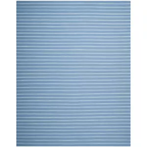 SAFAVIEH Dhurries Collection DHU313A Handwoven Blue Rug - Picture 1 of 17
