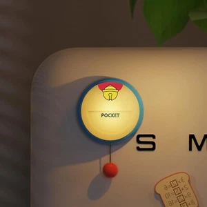 Luz de noche campana recargable, luz de pared regulable de 3 niveles con 6 ganchos adhesivos - Imagen 1 de 3