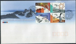 2002 Australian Antarctic Research Block Of 4 First Day Cover, VGC - Bild 1 von 1