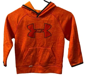 Under Armour Little Boys Hoodie Sweatshirt Magma Orange Sz 5 - Picture 1 of 3