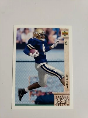 1992 Upper Deck Football #7 Willie Clay RC - Image 1 of 2
