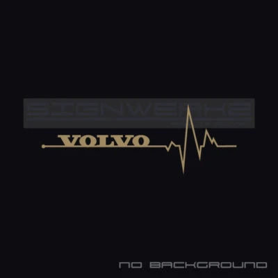 Par de calcomanías adhesivas Volvo Heart Beat Pulse Suecia R XC90 XC60 V60 V90 Foto 1 de 4