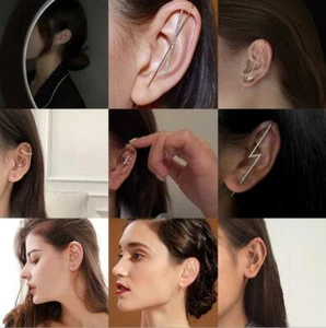 Fashion 1PC Crystal Pearl Ear Cuff Stud Women's Cartilage Helix Earrings - Picture 1 of 10