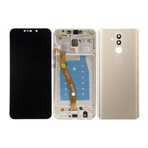 AAA LCD Display + Touchscreen + Rahmen + Rückseite Glas Cover für Huawei Mate 20 Lite Gold - Bild 1 von 3