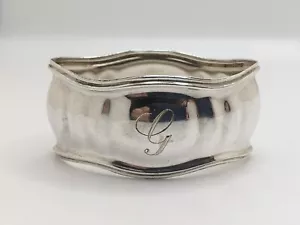 Antique German 800 Silver Napkin Ring(s) "G" initial engraving, many available - Picture 1 of 3