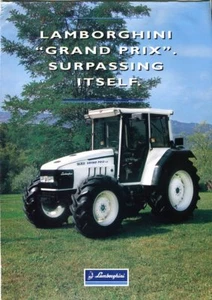 Lamborghini Grand Prix TRAKTOREN-Sortiment - UK Markt Verkaufsbroschüre 1998 - Bild 1 von 1