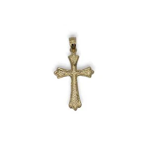 Cross Pendant - 10K Yellow Gold - Picture 1 of 2