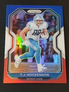 2020 Panini Prizm Prizms Red White and Blue #201 T.J. Hockenson - Bild 1 von 2