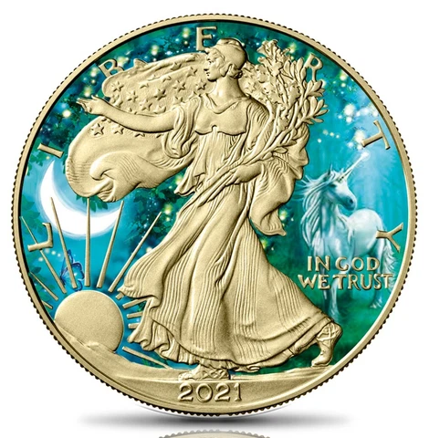 1 oz Silver American Eagle Type 2 - Spirit Animal Series - The Unicorn Cover
