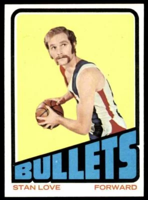 1972-73 Topps Nm-Super Nice Stan Love-Make Offer 27 Baltimore Bullets #2 - Image 1 of 2