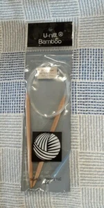 U-nitt Bamboo Premium Circular Knitting Needles 24" No. 10.5 (6.5mm) New in Pkg. - Picture 1 of 8