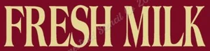 Plantilla reutilizable 8001 A 4"x12" LECHE FRESCA Granja Plantillas Hágalo Usted Mismo - Imagen 1 de 1