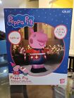 Peppa Pig Christmas Inflatable 4.5 Feet with Candy Cane Gemmy  NEW