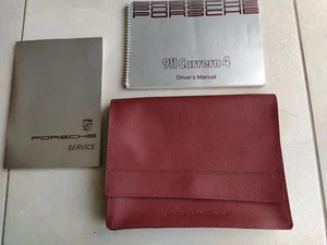 Porsche 964 Carrera 4 Driver's Manual & Service Book Document Wallet Folder - Picture 1 of 14