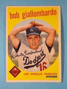 1959 Topps Bob Giallombardo Los Angeles Dodgers #321 VG-EX ⚾ - Picture 1 of 12