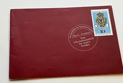 GERMAN 1974 First Day STAMP Booklet ANNIVERSARY  OF FEDERAL REPUBLIC - Image 1 of 4