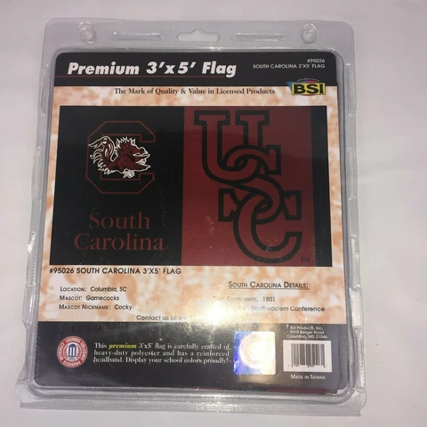 SOUTH CAROLINA GAMECOCKS NCAA LICENSED 3' X 5' PREMIUM FLAG BANNER FREE SHIPPING Cover