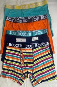 4 Pack Joe Boxer Size L 36-38 Boxer Briefs Cotton Stretch Many Patterns $38 - Picture 1 of 36