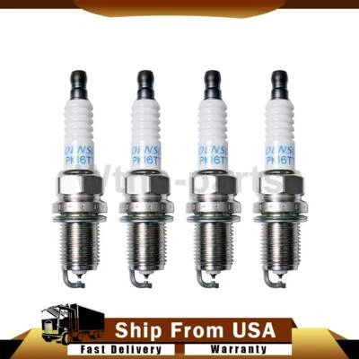 4x Fits 1991 1992 1993 1994 1995 1996 Ford Escort DENSO Spark Plugs - Image 1 of 4