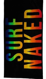 Celebrate Colorful Surfing Cotton Beach Towel 30x60 - Picture 1 of 1