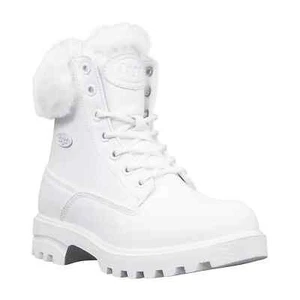 Lugs Damenstiefel weiß Lugz Empire hoch Kunstfell Größe 10 - Bild 1 von 11