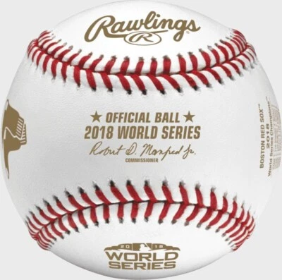 BOSTON RED SOX Rawlings 2018 WORLD SERIES CHAMPS Commemorative Baseball + Cube - Image 1 of 4