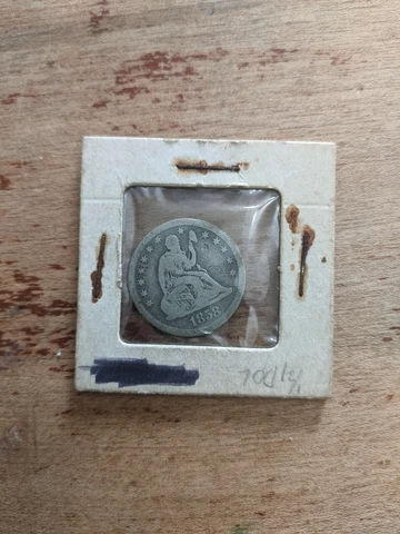 1858-P Seated Liberty Quarter, 25c Cover