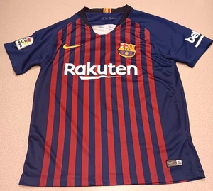 Official 2018 Lionel MESSI Nike FC Barcelona JERSEY Medium Child/Kids no reserve - Picture 1 of 20