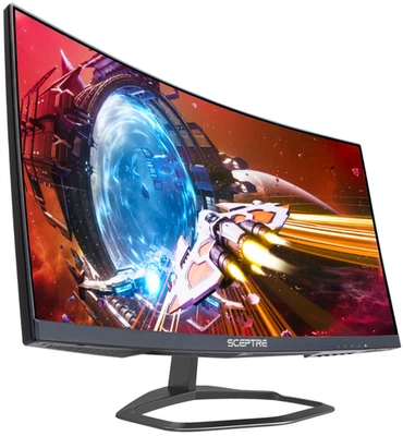 Monitor para jogos Sceptre curvo 24,5 polegadas até 240Hz 1080P R1500 1Ms Displayport  - Imagem 1 de 4