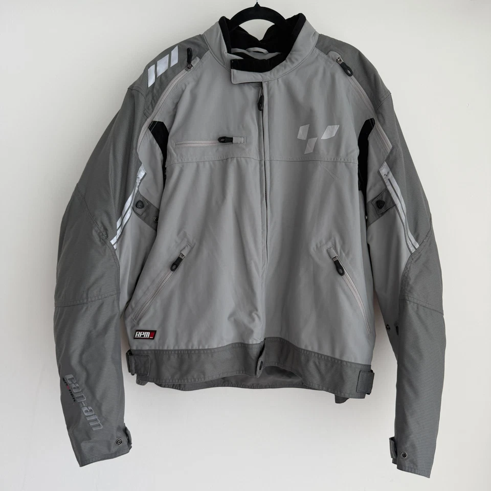 Chaqueta Can-Am Spyder BRP para Hombres XXL Gris Abrigo de Crucero Montar Motociclista RPM Foto 1 de 4