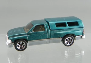 Vintage 1994 Hot Wheels Diecast 1/64 Green & Gray Dodge Ram 1500 Pick Up Truck - Picture 1 of 6