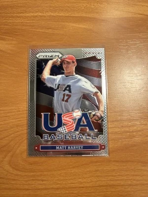 2013 Panini Prizm - USA Baseball Matt Harvey #USA5 Silver Prizm Mets - Image 1 of 2