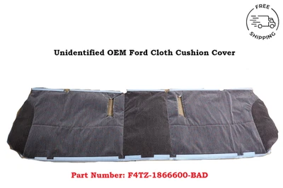 不明 F4TZ-1866600-BAD 原始设备制造商福特布凳皮革座椅靠垫套 — 第 1/4 张图片