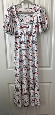 Maxi Vestido Ole Miss Rebels Toile Smith and Quinn Lucy Talla Pequeña $187 Nuevo Foto 1 de 4