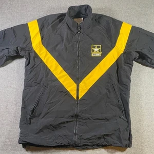 US Army Physical Fitness Uniform Jacket APFU Military Black & Yellow Small - Picture 1 of 7