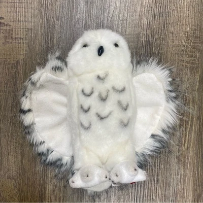 Douglas Cuddle реалистичный черный белый пятнистый снег сова плюшевый Гарри Поттер - Изображение 1 из 4