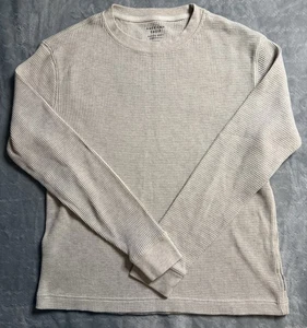 American Eagle Waffelmuster Beige Größe Small Standard Fit Langarm Pullover - Bild 1 von 2