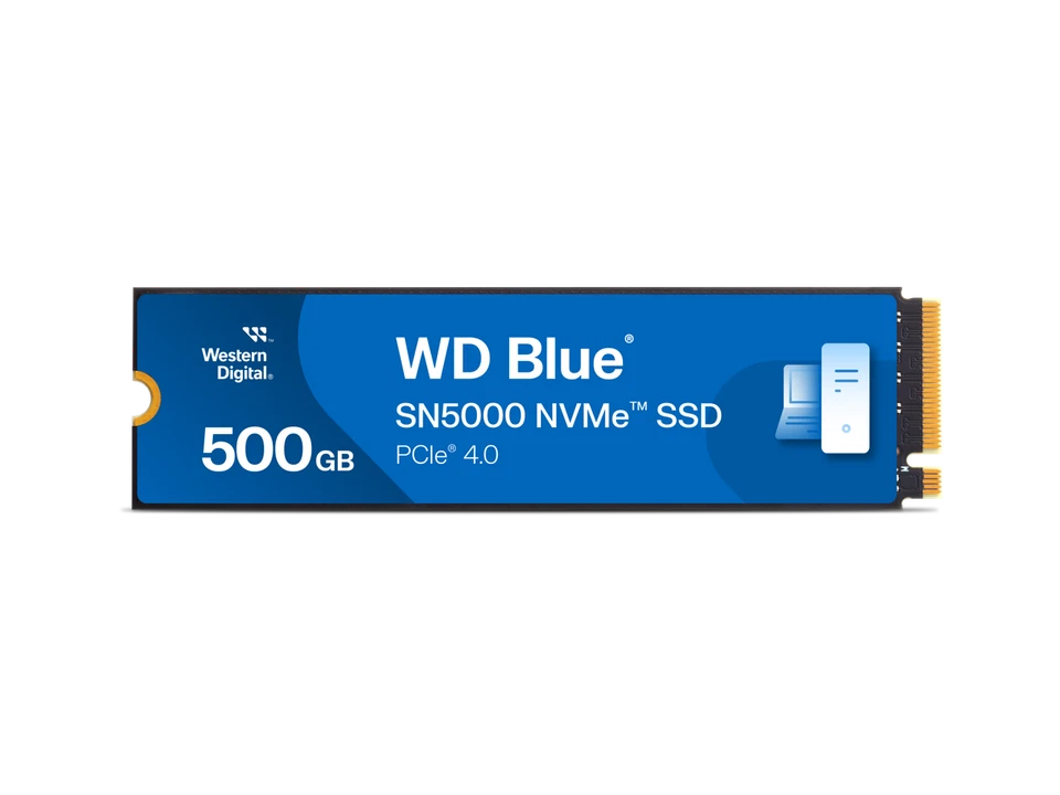 Western Digital 500GB WD Blue SN5000 NVMe SSD, PCIe Gen 4.0, up to 5,000 MB/s - Image 1 of 3