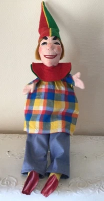 Dresdner Künstlerpuppe Handpuppe Kasper mit Beinen Fa. Expertic DDR - Bild 1 von 4