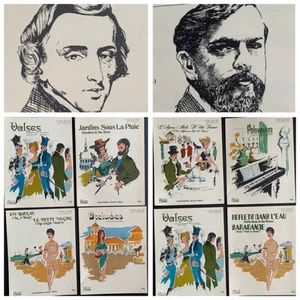 (8) Chopin + Debussy Klassik Klavier Noten um 1969 California Music Press - Bild 1 von 17
