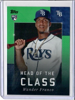 2022 Topps X Wander Franco Green Head of the Class #80 RC Rookie Card 57/99 - Image 1 of 2