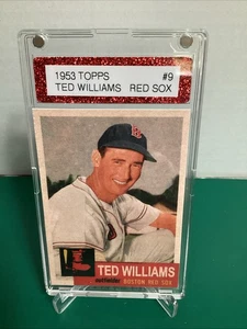 1953 Topps Style Ted Williams Pose Variation Boston Red Sox Red Mag Pro SPLINTER - Bild 1 von 15