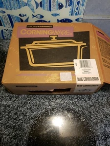 Vintage Corningware Blue Cornflower 1 Quart Casserole A1 B1 USA New In Box - Picture 1 of 12