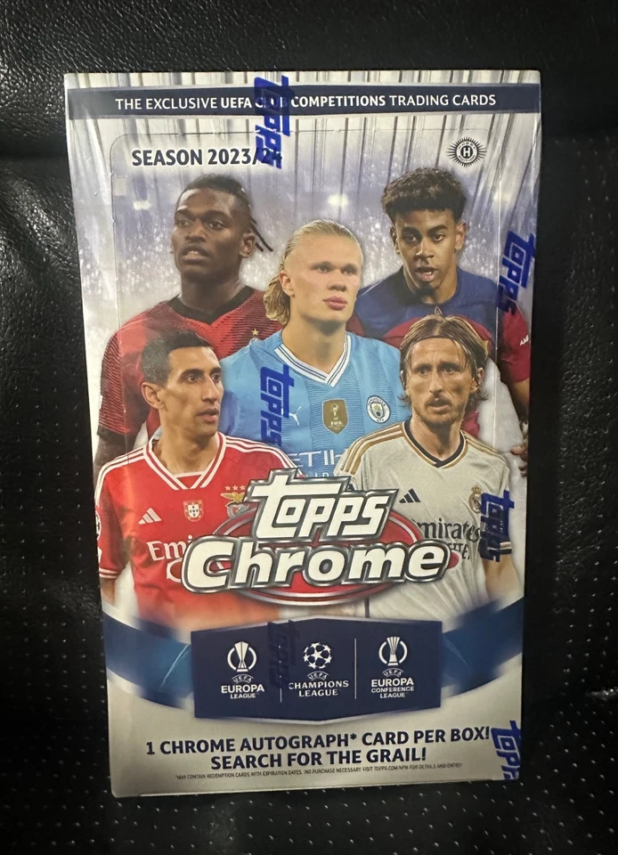 2023/24 TOPPS CHROME UEFA CLUB COMPETITIONS SOCCER HOBBY BOX